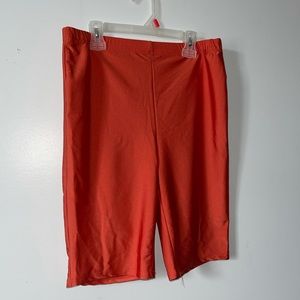 Orange biker shorts